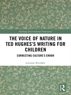 cover image of The Voice of Nature in Ted Hughes's Writing for Children